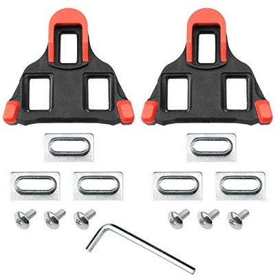 Hrroes 1 Par Tacos de Bicicleta Tacos de Pedal de Bicicleta para Ciclismo de Carretera con Zapatillas de Sistema Shimano SH-11 SPD-SL Con llave, Torni