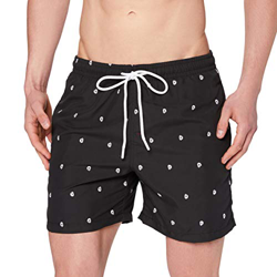 Urban Classics Embroidery Swim Shorts, Pantalones Cortos para Hombre, Negro (Skull/Black/White 01699), XXXX-Large características