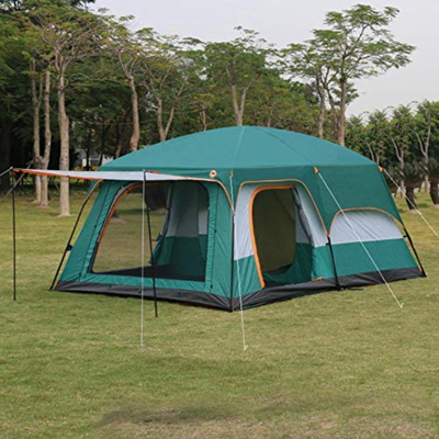 Tienda de campaña Familiar Ultralarge 4-8 de Doble Capa al Aire Libre 2 Salas de Estar y 1 salón en Tienda de Gran Espacio