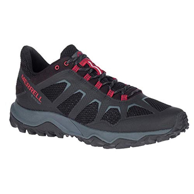 Merrell Fiery GTX, Zapatillas Deportivas Hombre, Negro (Black/Cherry), 47 EU