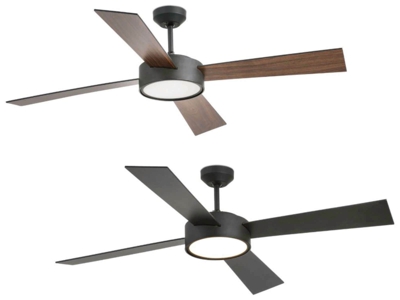 Ventilador de Techo Energiespar Con LED y Mando a Distancia Hydra Negro 132 CM