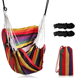 DASIAUTOEM Hamaca Jardín, Silla de Hamaca Ultraligera Portátil Hammock, Hamaca Colgante de Lona Exterior e Interio Hamaca de Algodón para Jardín Patio precio