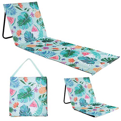 Just Be...... Esterilla de playa reclinable plegable tumbona de verano al aire libre portátil ligera silla de jardín parque festival picnic tumbona re