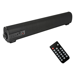 Barra de Sonido para TV/PC, Luckits Barra de Sonido portátil para TV Altavoces de Audio Bluetooth Barra de Sonido con Cable e inalámbrica de 17 '' con en oferta