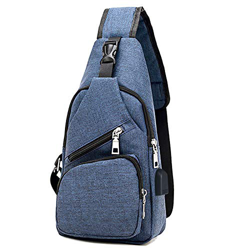 flintronic Sling Bag, Bolsa de Pecho con Puerto de Carga USB, Puerto Crossbody para Hombres Mujeres Senderismo Ligero Ciclismo Mochila de Viaje para A características