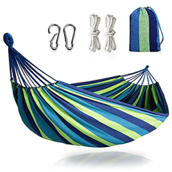 Hamaca Colgante Exterior, Gohytal Hamaca Jardin, 280 x 150 cm Ultraligera Hamaca Colgante Camping Portátil Hamacas Dobles para Camping Senderismo Viaj precio