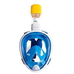 Hyner Máscara de Buceo Gafas Snorkel 180° Panorámica Vista Apoyo Cámara Deportiva Diseño Antivaho para Adultos y Niños Unisex (Azul, XS/S) características