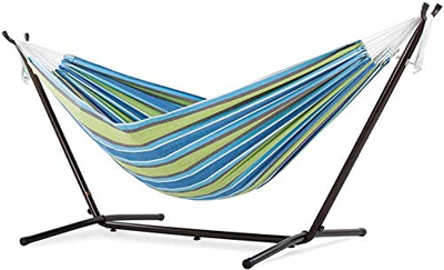 Licyley Hamaca de Algodón para Jardín,Hamaca Colgante Transpirable,300kg de Capacidad de Carga,Ultraligera Covacure Hamacas Colgantes con Soporte para