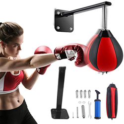 Saco de Boxeo con Montaje En La Pared, Equipo de Boxeo de Estrés con Resorte de Alta Presión Fácil de Instalar Bola de Velocidad Para La Oficina En Ca en oferta