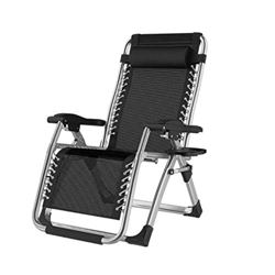 YANHONG Sillas Plegables portátiles, sillas de Gravedad Cero, sillas de Playa, tumbonas reclinable, para Patio de Playa jardín Camping al Aire Libre ( características