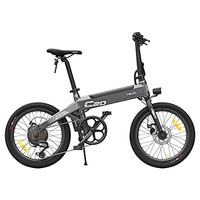 HIMO C20 Bicicleta eléctrica Plegable para Adultos, Bici eléctrica de montaña de 20" para desplazamientos, batería 10 Ah, Engranajes de transmisión de