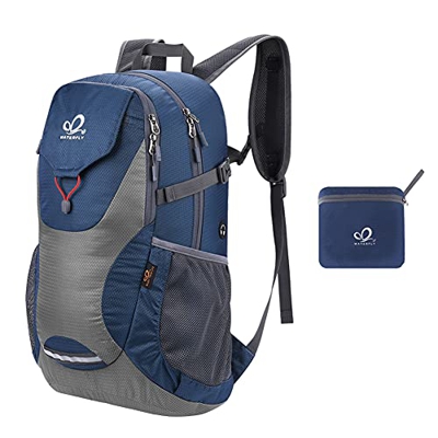 Waterfly Plegable Mochila Senderismo 20L: Nylon Pequeña Ligera Mochilas Aire Libre para Mujer Hombre Escalada Acampada Excursion Camping Mochilero Mon