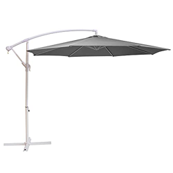 Parasol excéntrico Gris de Aluminio de 300 cm - LOLAhome características