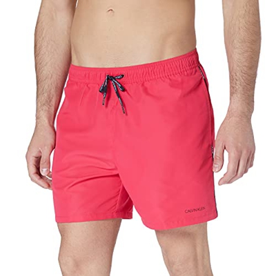 Calvin Klein Medium Drawstring Baador para Hombre, Corazón Rosa 3, M