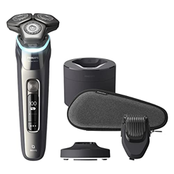 Philips S9987/59 Shaver Series 9000 - Afeitadora eléctrica en seco y húmedo (cuchillas SteelPrecision dobles, sensor protector de presión, cabezales f en oferta