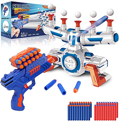 Diana Electrónico para Nerf, Objetivo de Tiro Flotante Juguete Niños 6 a 15 años con 1 Pistolas de Flechas, 10 Bolas, 40 Balas de Espuma, Juego para T