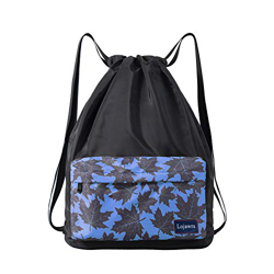 Lojawrs Mochila Impermeable Playa Hombre Mujer Unisex Bolsas Cuerdas, Mochilas Casual Hombres Niños Deporte Viaje Yoga Nadar Acampada Gimnasia Bolsa,  características
