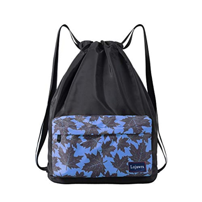 Lojawrs Mochila Impermeable Playa Hombre Mujer Unisex Bolsas Cuerdas, Mochilas Casual Hombres Niños Deporte Viaje Yoga Nadar Acampada Gimnasia Bolsa, 