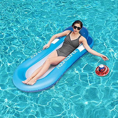 Thnkstaps Hamaca Inflable para Sofá De Aire, Cama Flotante, Tumbona para Piscina, Decoración De Balsa para Fiestas En La Piscina De Verano, Juguetes p