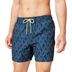 Springfield Bañador para Hombre, Estampado Azul, L precio
