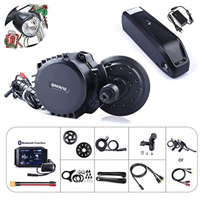 8fun Bafang BBSHD BBS03 48V 1000W Kit de conversión de Bicicleta eléctrica de Medio Motor con Batería de Litio Hailong 11.6Ah / 17.5Ah/ 52V 14Ah