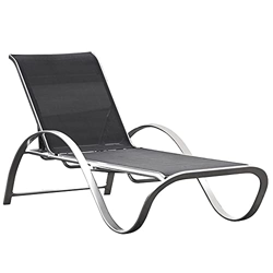 MOMMA HOME Tumbona Hamaca 5 Posiciones, Aluminio Gris, Apilable Modelo Calpe, Tumbona Exterior, Jardín características