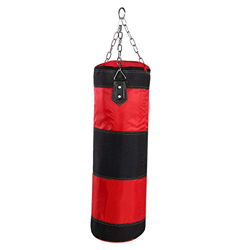 Alomejor Saco de Boxeo Pesado con Saco de Arena con Cadena de Hierro y Gancho de expansión para Entrenamiento de Boxeo y Kick Boxing(Los 80cm) precio