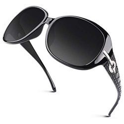 GQUEEN Gafas de sol Mujer Polarizadas Grande Moda Protección UV400 características