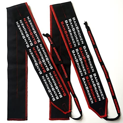 Muñequeras BANBROKEN (1 PAR) Estabilidad en muñecas para Halterofilia, Fitness, Gimnasio, Crossfit, Calistenia, Pesas - Hombre, Mujer -Talla Única (2u