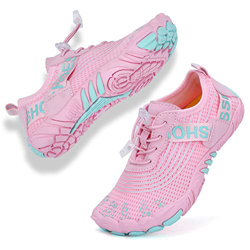 Rokiemen Zapatos de Agua para Niños Secado Rápido Antideslizante Zapatillas de Playa Piscina Natación Calzado Surf Buceo Snorkel Rosa 32 EU en oferta