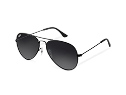 HELBEK ORVILLE | Gafas de Sol aviador. Ligeras y Resistentes - Protección UV400 + Lentes Polarizadas. [Negro] precio
