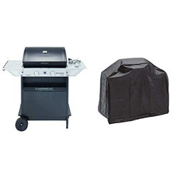 Campingaz Xpert 200 LS Rocky Barbacoa gas piedra volcanica, parrilla gas con 2 quemadores compactos + Landmann 0276 Grill Chef Series - Funda protecto precio