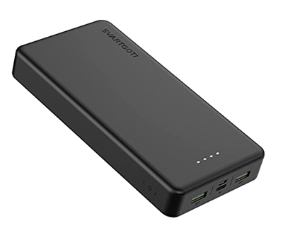 SVARTGOTI Batería Externa 20000mAh, Power Bank Cargador Móvil Portátil con 2 Entrada(USB C+Micro USB) y Carga Rápida con 2 Salidas USB para Smartphone