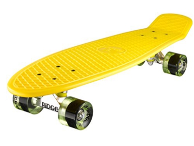Ridge Big Brother Cruiser - Skateboard, Color Amarillo/Verde Claro, 69 cm