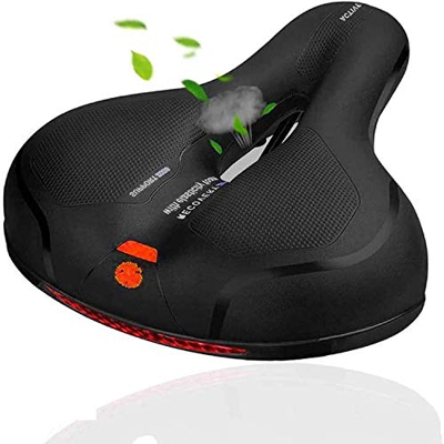 Asiento para Bicicleta, Sillín de Gel Suave Transpirable con Doble Absorción de Impactos para Bicicleta de Montaña, Bicicleta de Carretera, Bicicleta 