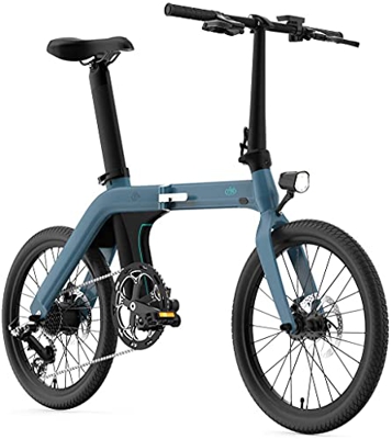 Neumáticos de 20 pulgadas Fiido D11, bicicleta plegable eléctrica para adultos: 36 V, 250 W, 80 – 100 km, 7 velocidades con 3 niveles ajustables en mo