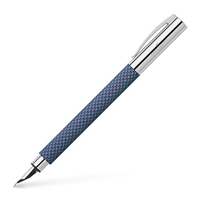 Faber-Castell 147122 Ambition OpArt Deep Water - Pluma estilográfica (grosor de pluma EF, 1 unidad)