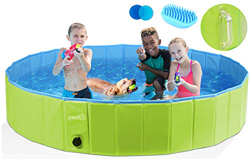 Pecute Piscina Niño Perros y Gatos Bañera Plegable,Regalo: Cepillo de Silicona, Tiene un defecto de escombros, Pero Todo lo demás es Normal y no afect precio