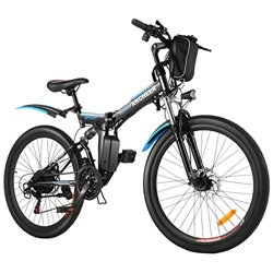 ANCHEER Bicicleta Eléctrica Plegable 26 Pulgadas, Batería de Litio 36 V 8 Ah, Motor Sin Escobillas 250 W, 26" E-Bike 21 Velocidades para Adultos precio