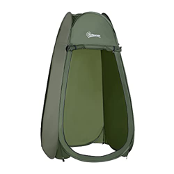 Tienda de Campaña Instantánea Tipo Carpa Ducha Cambiador WC Impermeable para Camping 100x100x185 cm Verde Oscuro en oferta