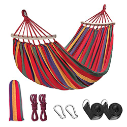 Anyingkai Hamaca de Algodón,Hamacas Colgantes Doble,Hamacas Colgantes Exterior,Hamaca Colgante Jardin Exterior,Hamaca Jardín Colgante,Hamaca de Algodó en oferta