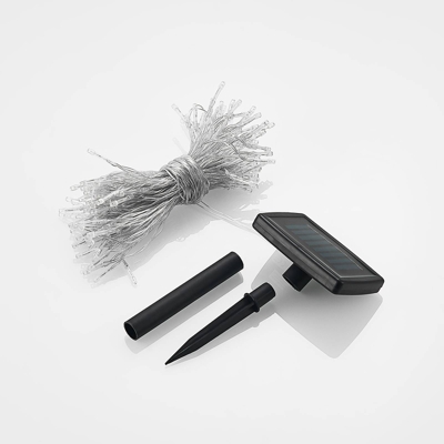Lindby Styrmir cadena de luces LED solar