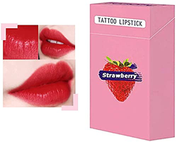 20 Pieces/Set of Cigarette Lipstick Cotton Swab ,Long Lasting Waterproof Disposable Portable Lipstick,Non-Stick Tattoo Lipstick,Red Moisturizing Lip B precio