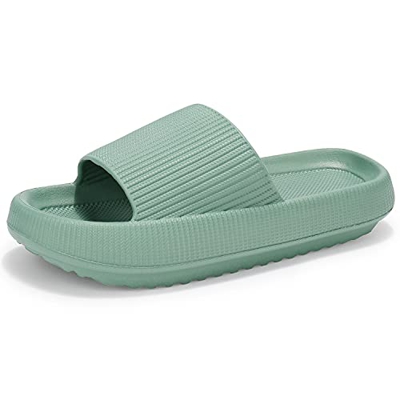 incarpo Unisex Chanclas y Sandalias de Piscina Para Mujer Zapatillas Casa Hombre Verano Pantuflas de baño,Verde,38/39