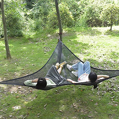 Hammock Triángulo Grande | Hamaca de camping | Multipersona Hammock portátil Hanging Chair Seat para patio trasero, terraza, jardín, camping, viajes, 