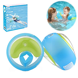 Manguitos de natación para niños, para piscina, para principiantes (azul, S) en oferta