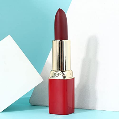 Lápiz labial exquisito lápiz labial mate profesional herramienta de maquillaje de labios para la vida diaria de las mujeres(09, Santa Claus)