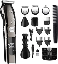 Cortapelos para hombre 11 en 1 Maquina recortadora de barba Negro características