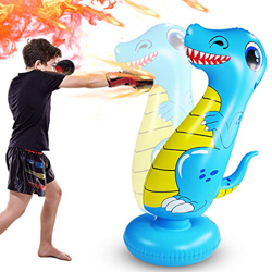 Saco de boxeo hinchable para boxeo, ideal para entrenamiento, actividades divertidas, para niños, 120 x 40 x 40 cm características