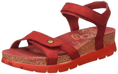 Panama Jack Sulia Basics, Sandalia con Pulsera Mujer, Rojo (Rojo B9), 40 EU